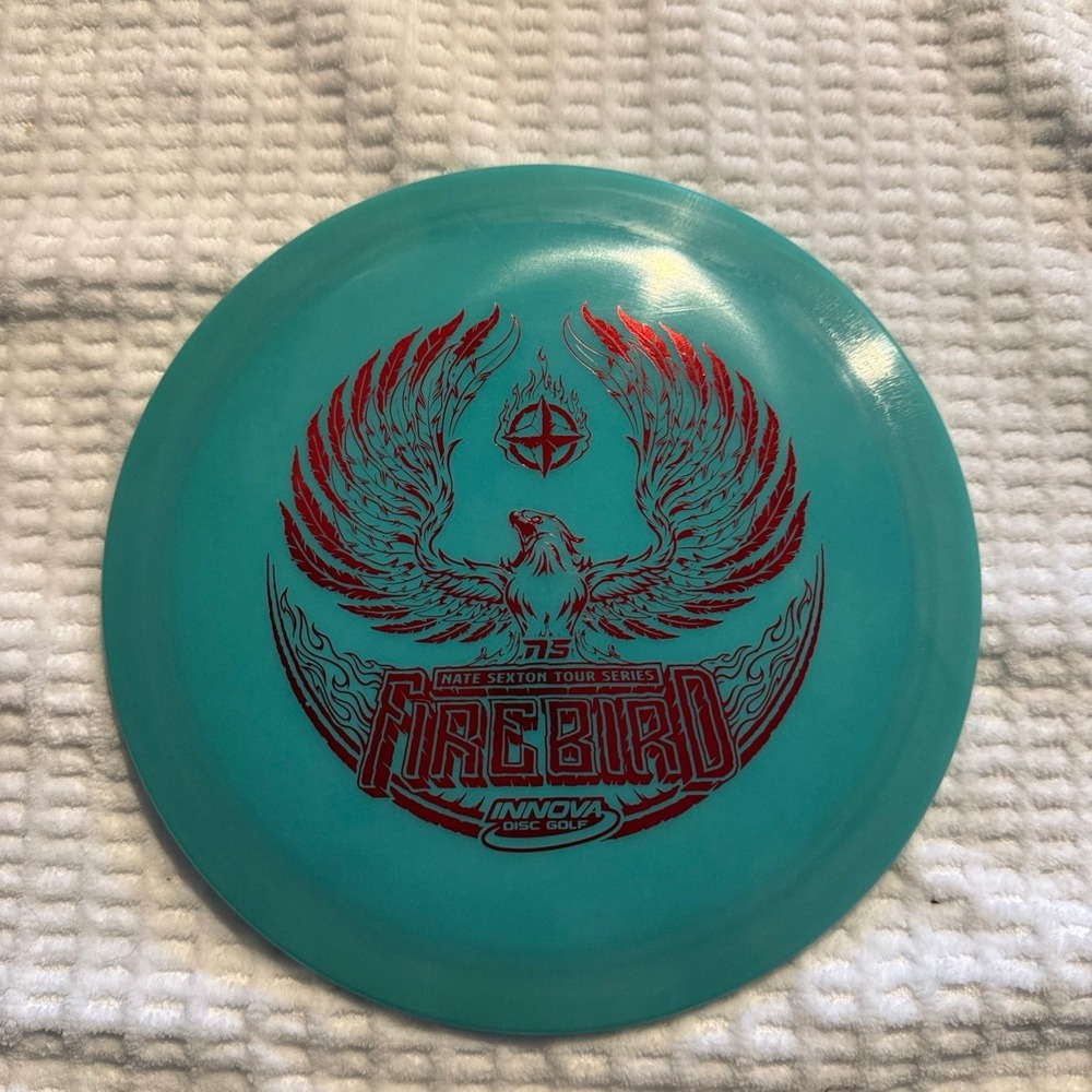 Innova Nate Sexton Firebird 2021 Tour Series Color Glow Champion Red Stamp